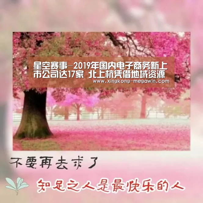 星空赛事-2019年国内电子商务新上市公司达17家 北上杭凭借地域资源优势占据76.47%的电商公司(图1) 星空官网